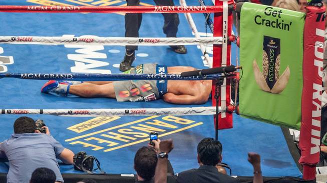 Manny Pacquiao vs. Juan Manuel Marquez at MGM Grand Garden Arena on Saturday, Dec. 8, 2012.